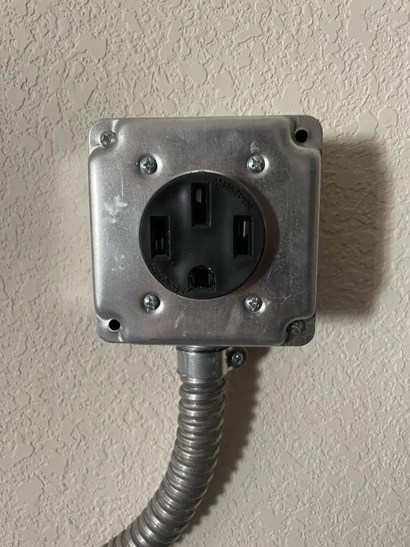 NEMA 14-50 outlet installed for Electrical Panel Upgrade in Wake Village